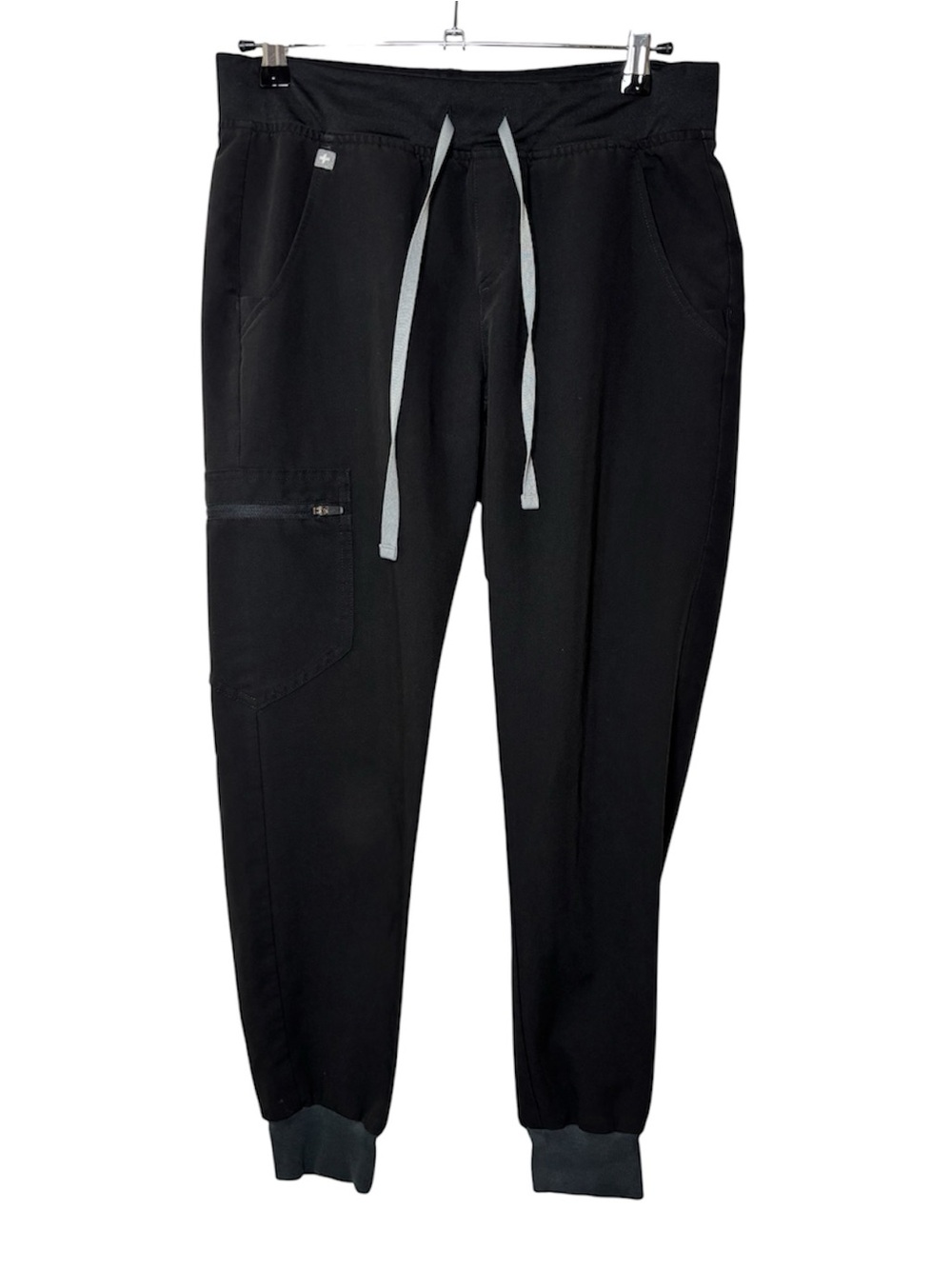 Figs Zamora Jogger Scrub Pants Women's Size Small Black Medical Nurse